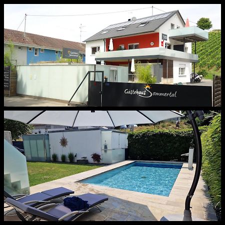 Gaestehaus Sommertal Mit Pool Im Garten, Eigener Parkplatz, 800M Zum Bodensee, 300M Zur Altstadt Meersburg Exterior foto
